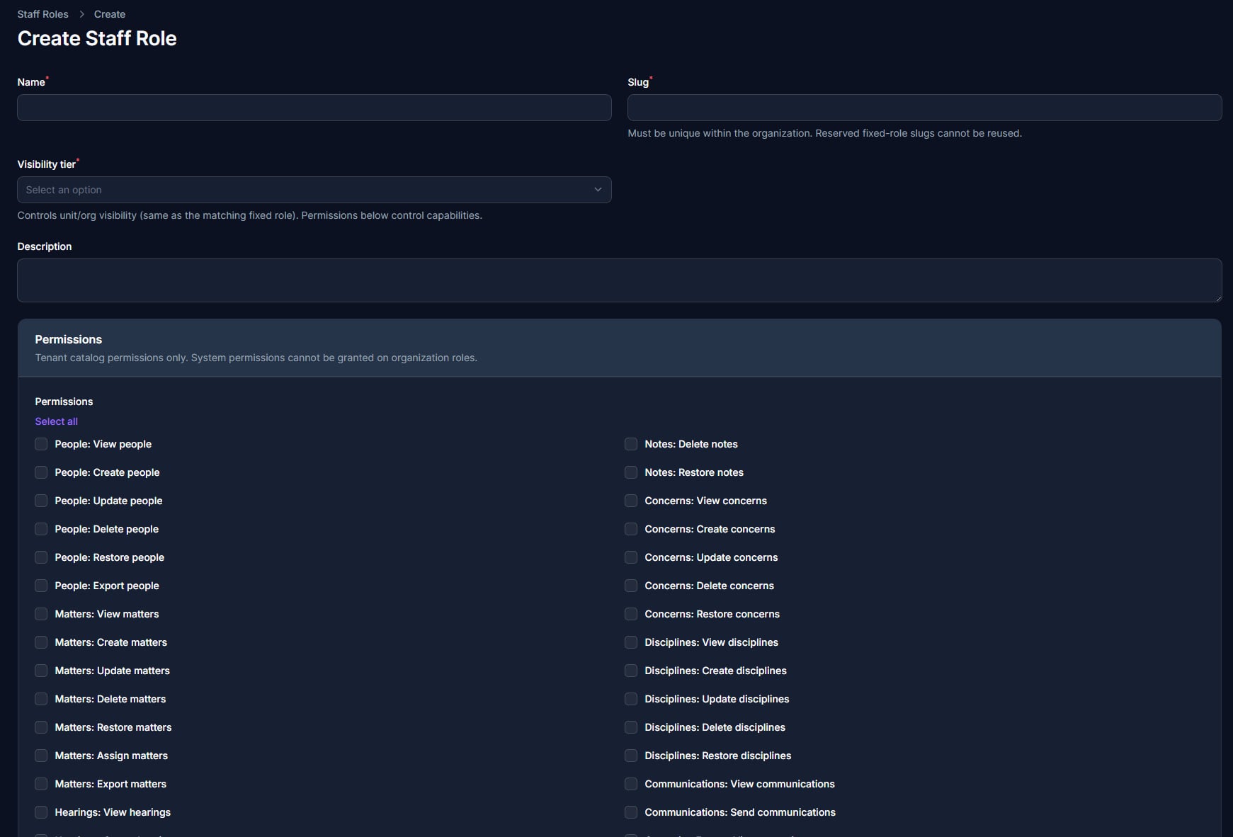 RepliaOS permissions system screenshot.