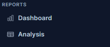 RepliaOS version 1.3.0 navigation menu showing reports dashboard and analysis.